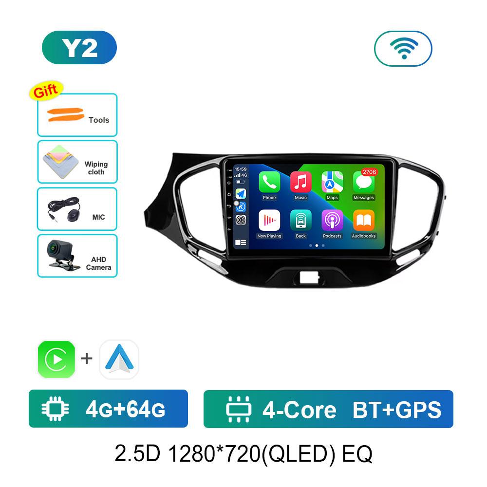 Bluetooth WiFi GPS Navigation Android 14 System for LADA Vesta Cross Sport 2015 - 2020 IPS Screen Car Radio Multimedia player 4G