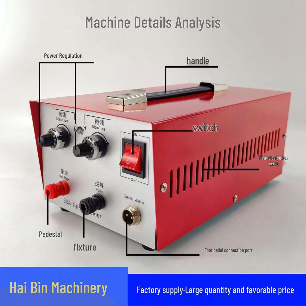 2026 Handheld Spot Welder for Gold & Silver Jewelry: Rings, Necklaces, 30A/50A/80A Resistance Welder
