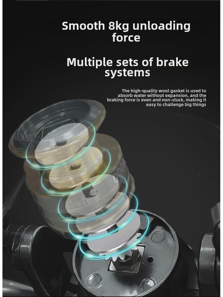 Manufacturer's New Anti-Explosion Long-Distance Casting Fishing Reel: Black, Gapless, Metal, Spinning