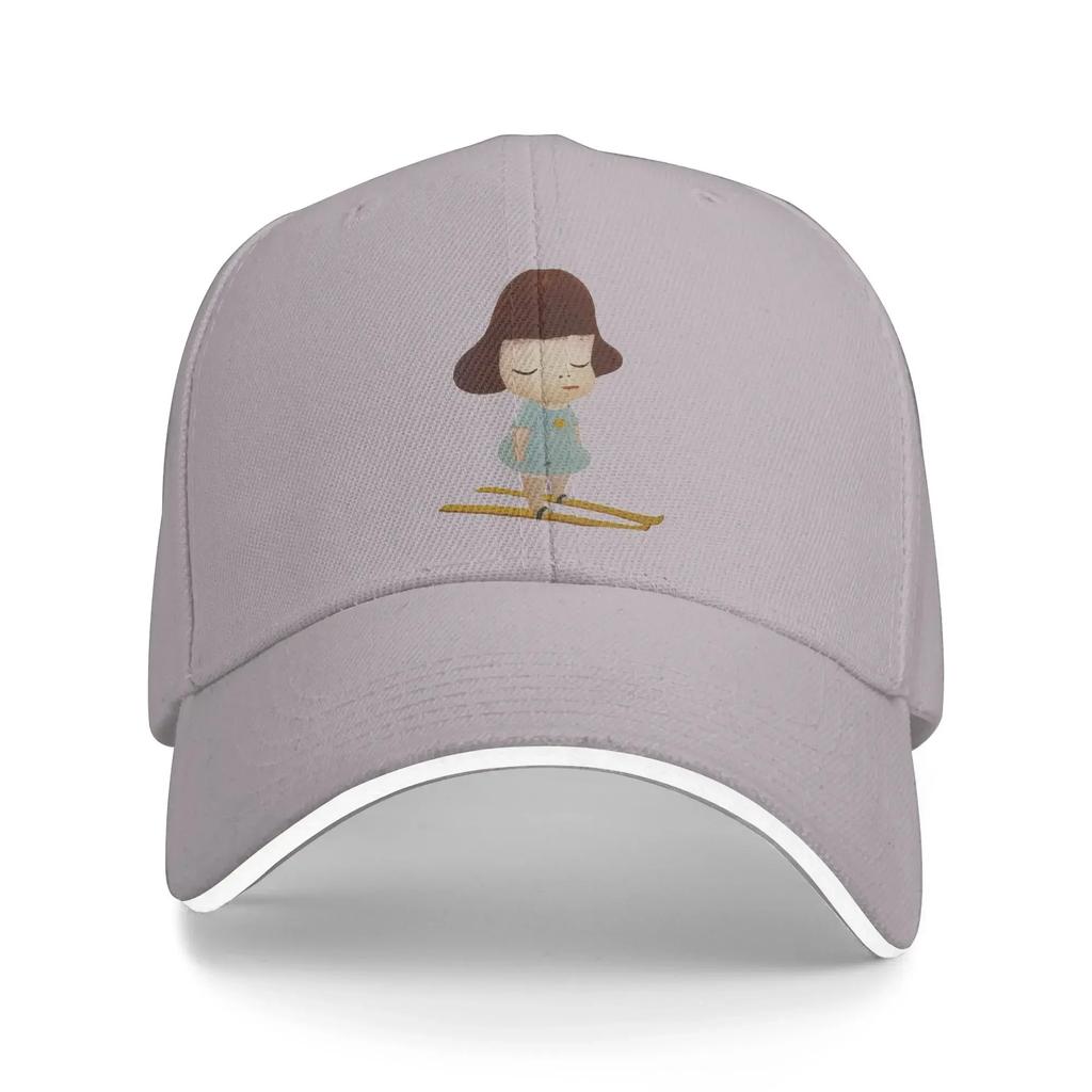 Yoshitomo Nara Go Sledding Baseball Cap  Unisex Men Custom Logo Hip Hop Hats Summer Fashion Hiking Fishing Sun-Proof Caps