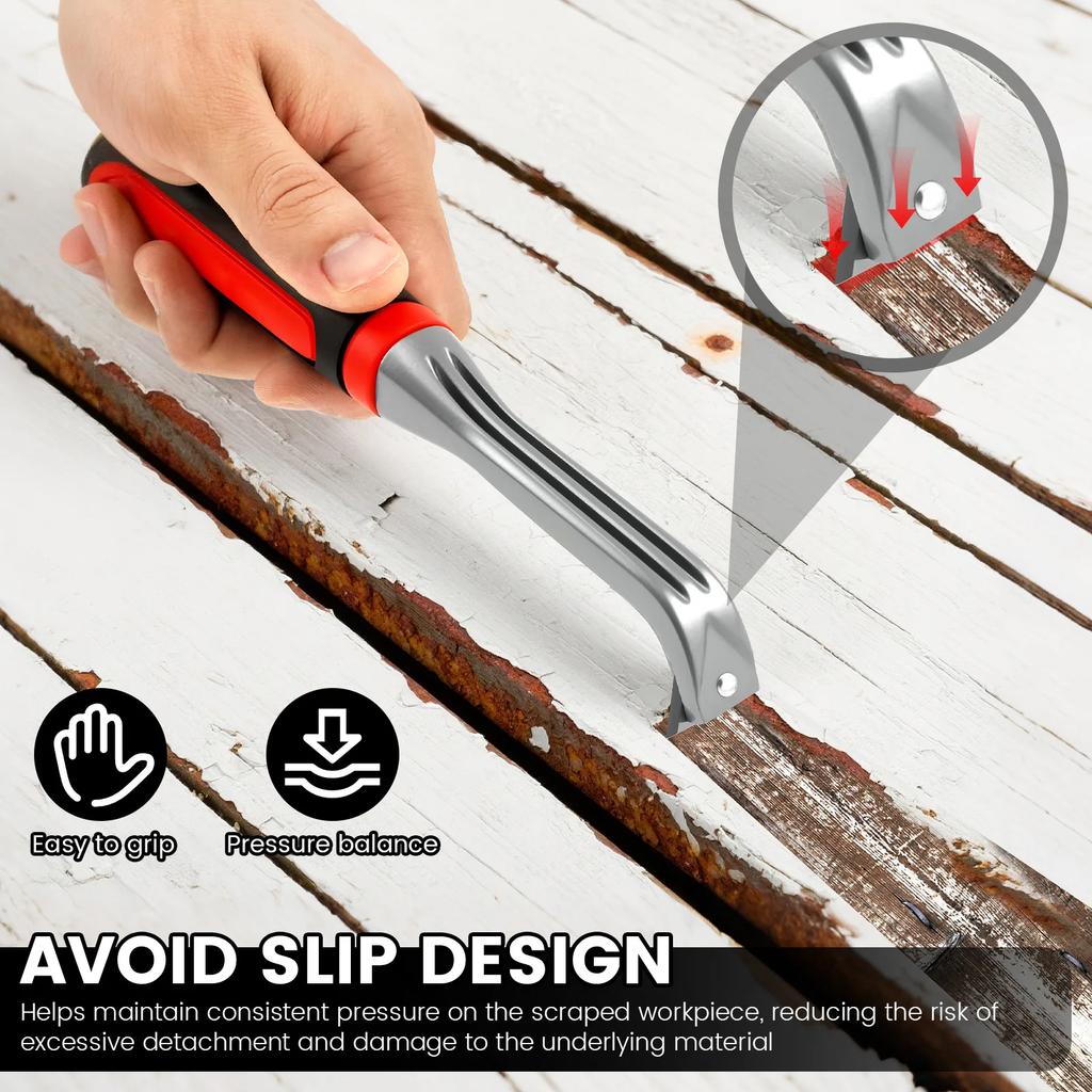 Dreieckiger Schaber Werkzeug Ergonomischer Farbschaber Schwerlast Karbidwerkzeug Mehrzweck für Malerei Holzbearbeitung Klebstoffe Entfernen