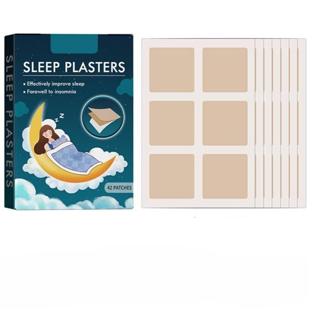 42 шт. Мягкий пластырь для сна, Улучшенные пластыри для поддержки сна 2025, Натуральные растительные компоненты, Наклеить на лоб, Гипоаллергенный 42pcs