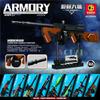 Technical Building Blocks Toys Gun AK47 Revolver Submachine Sniper Barrett WW2 Military Army War SWAT Weapon Model  for Children