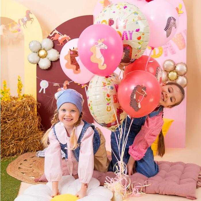Balony Lateksowe Koniki Konie Kucyki Koń Mix Urodziny Dekoracja 30Cm 6Szt.