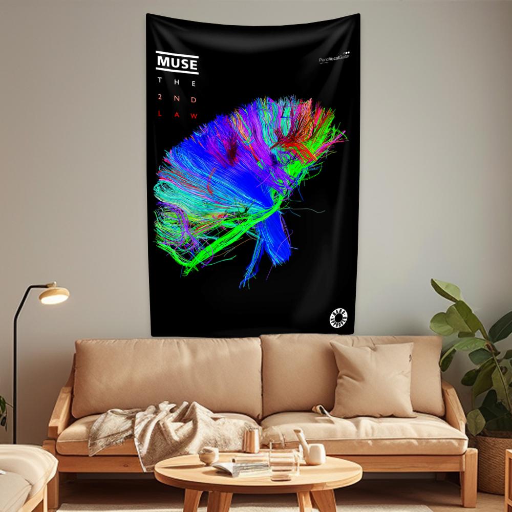 

Британская Музыка Рок-группа Гобелен Обложка Альбома Музы Настенный Декор Украшение для Дома Фон для Общежития Декор для Концерта Подарок Другу 29x37in