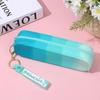 Gradient Color Pencil Case Waterproof Stationery Bag Large Capacity Storage Bag Zipper Pen Bag Stationery School Supplies