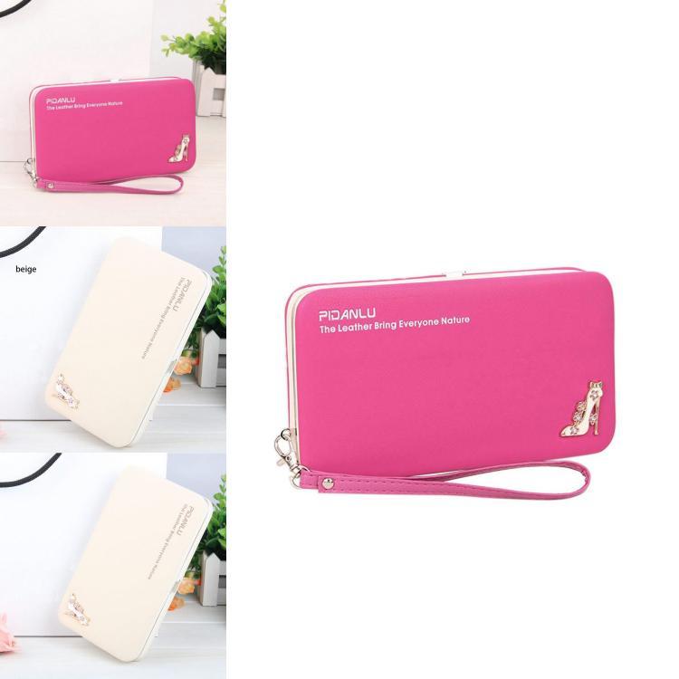 New Slim Long Ladies Wallet With Pu Leather Antitheft Storage For Daily Use