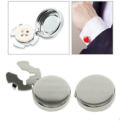 2 gemelos redondos para hombre para camisas de vestir, regalos formales de boda