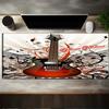 1PC Custom Name Electric Guitar Artwork Mouse Pad, Keyboard and Mouse Desk Pad, for Computer Notebook  Birthday Gift For Any Room Or Office
