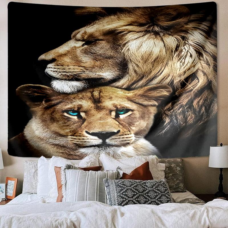 Lion Majesty In Fantasy Tapestry Room Decoration Wall Hanging for Living Room Bedroom, dormitory, Birthday and Christmas gifts