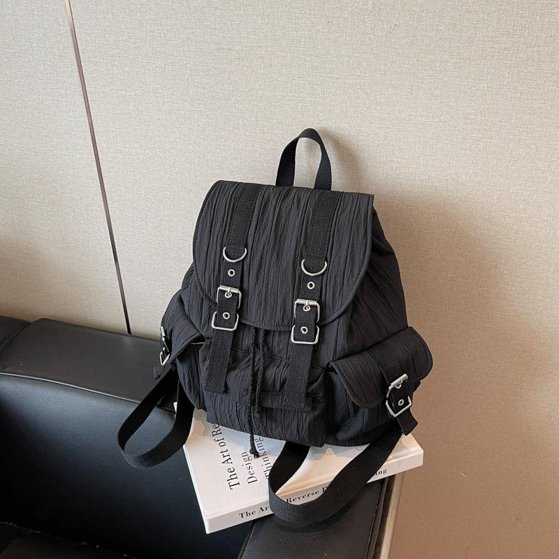 Backpack Women's Large Capacity Casual Versatile Lazy Wind Student Class School Bag Fashion Lightweight Travel Backpack