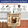 2D Flat, 1pc, Vintage Animal Theme Metal Aluminum Decorative Plaques, Vintage Farmhouse Style, Perfect for Gardens, Patios, Homes, Clubs, Porches