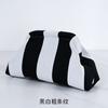 New Knitted Handbag Striped Cloud Large Capacity Daily Versatile Contrasting Color Clip Bag