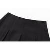 2025 Summer Women's Solid Pleated Midi Skirt - European & American Style
