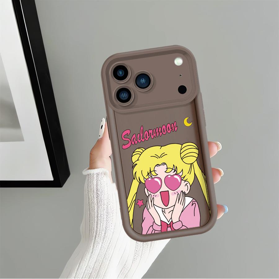 Case for Apple iPhone 17 Pro Max Air XR 15 14 Plus 16 11 12 13 Mini XS 16e Phone Cover Cartoon Sailor Moon