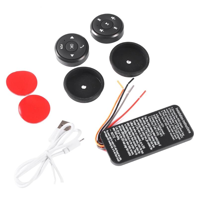Universal 10 Keys Wireless Steering Wheel Control Button For Car Radio Dvd Gps Multimedia Head Unit Remote Car Tuning Parts