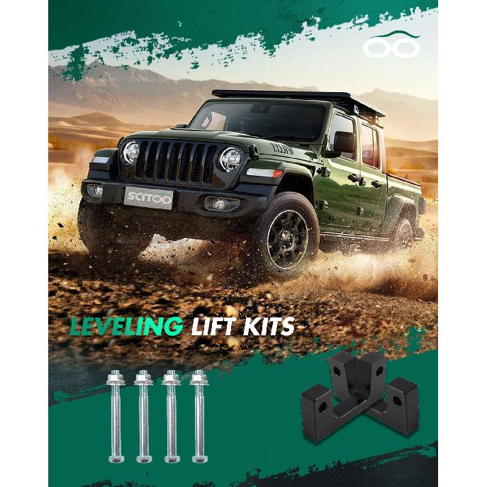 SCITOO 1 Inch Front Leveling Lift Kit Car Lift Strut Spacers Compatible with for Chevrolet Silverado for GMC Yukon 2007-2018