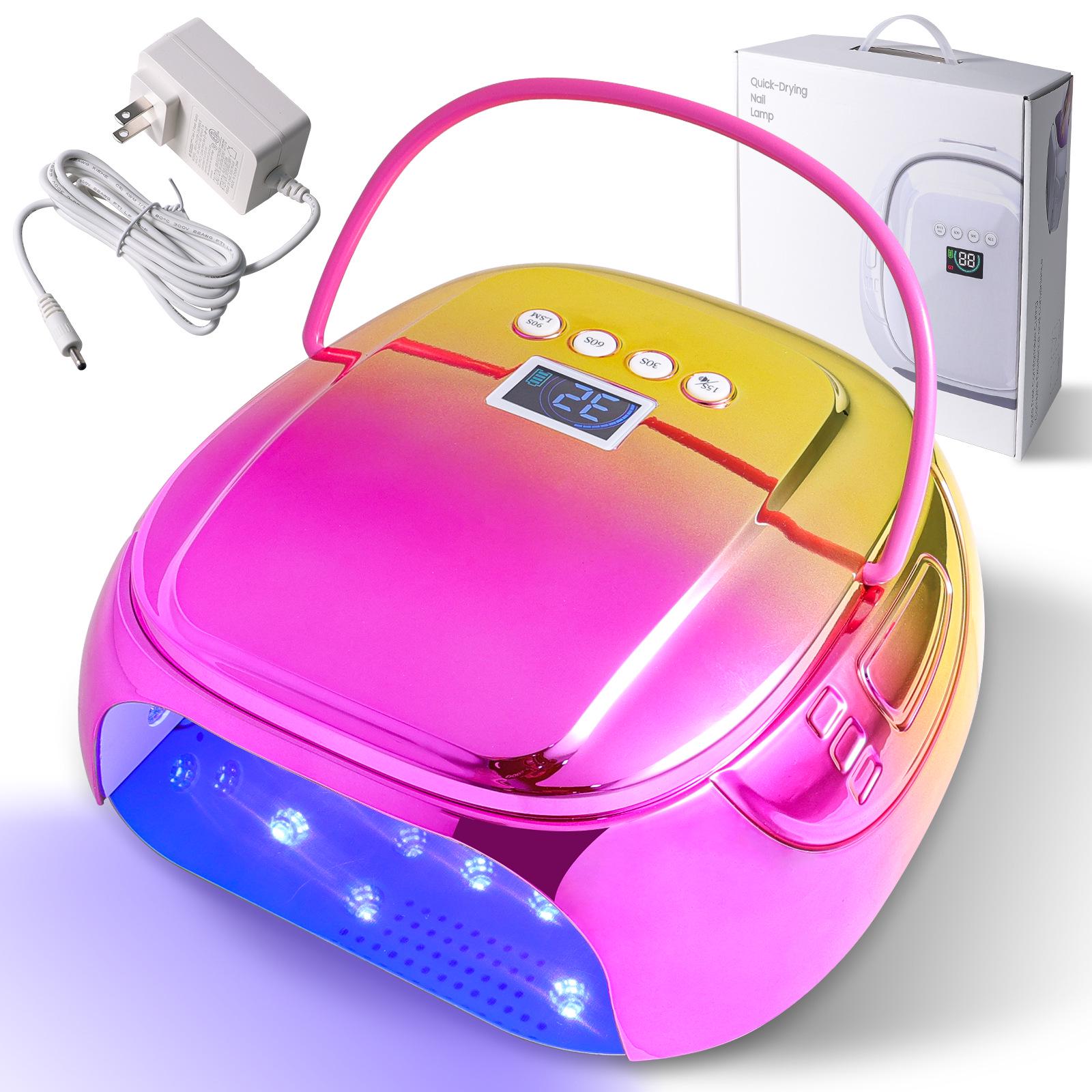 

Беспроводная сушка для ногтей с градиентным цветом и аппарат для светотерапии