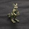 Estatuetas de canguru de latão vintage, miniaturas, chá, animais de estimação, artesanato, mesa, pequenos ornamentos, animais, decoração de casa, acessórios, presentes para crianças
