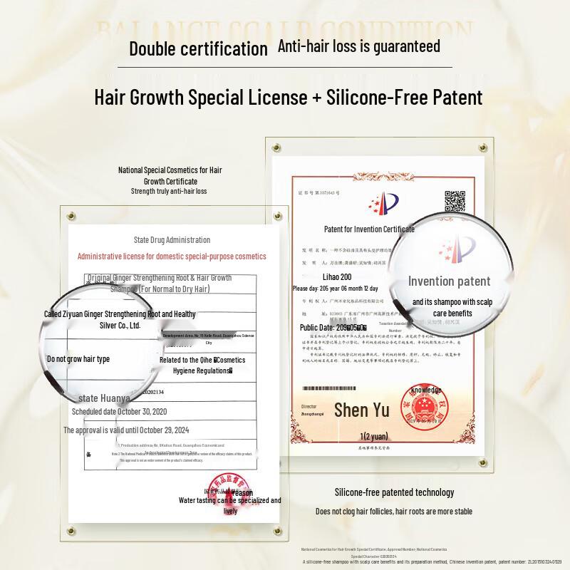 Ziyuan Ginger Strong Root Healthy Hair Shampoo