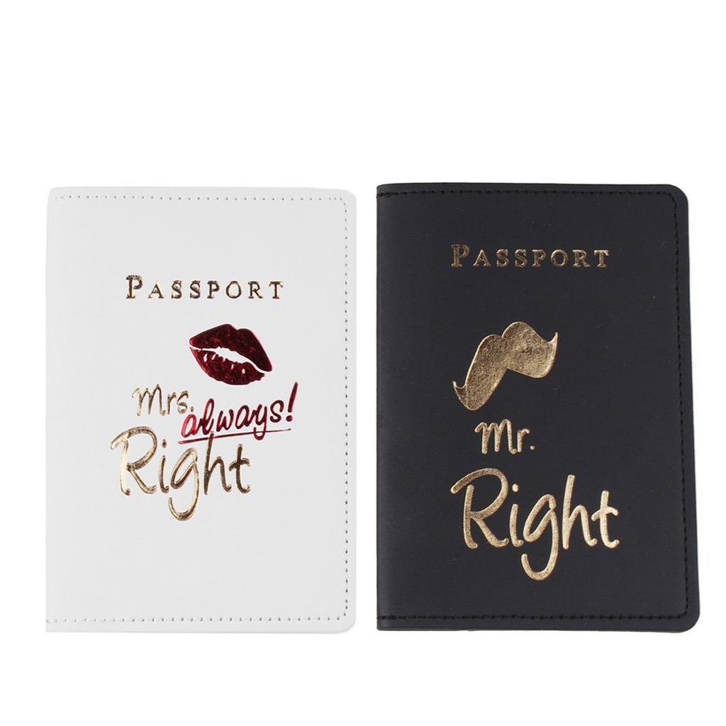 Pan. paní. Držitel pasu Dárky na svatební sprchu Kožené obaly na pas Svatba Líbánky Cestovní nezbytnosti pro nevěstu a ženicha