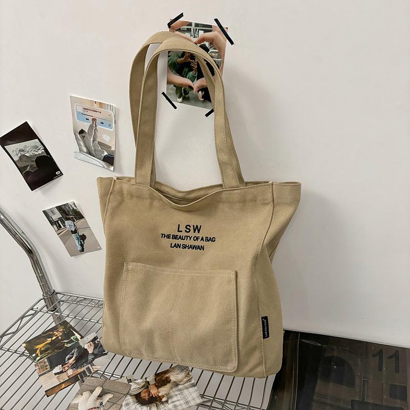 Large Capacity Personalized Bag Women 2025 New Student Class Handbag Trendy Leisure Shoulder Commuter Tote Bag