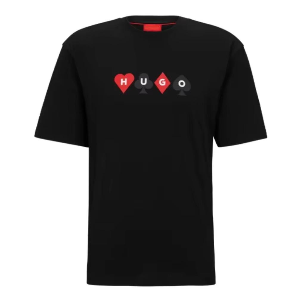 Men Women T Shirts Designer Tees Hugo Logo Print Short Sleeve Luxury Brand Oversized Top Round Neck Men Women Cotton T-Shirts