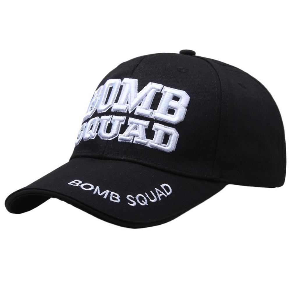 

Embroidery Black Letter Baseball Hat Summer Outdoor Cotton Cap Protection Sun Style E