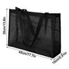 New Mesh Shoulder Bag Large Capacity Hollow Makeup Storage Bag Multifunctional Transparent Beach Bags Women