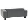 Pet Sofa Gray 81x43x31 cm Plush and Faux Leather