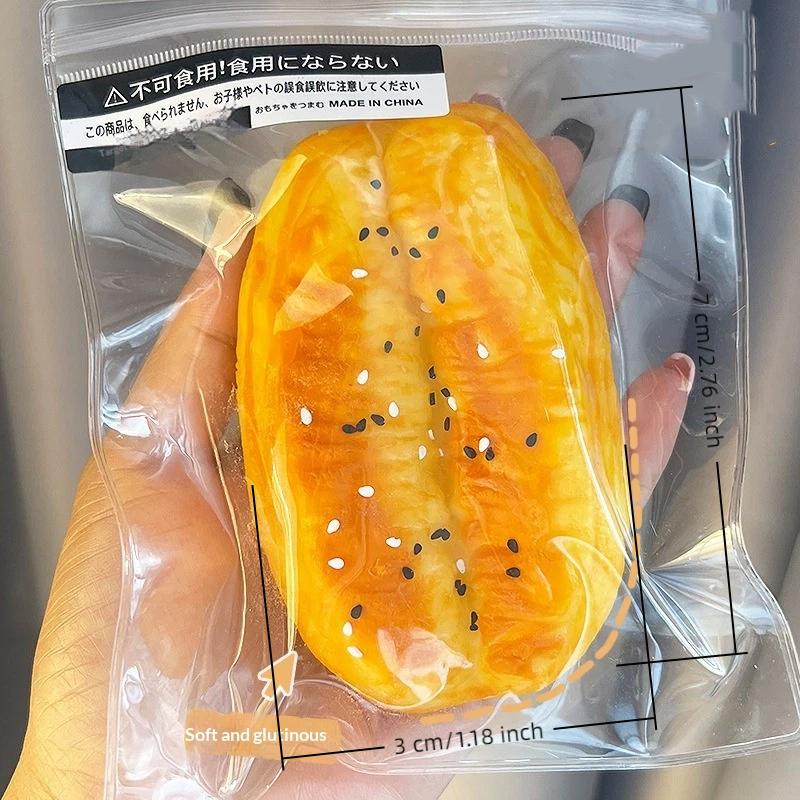 Ultra Soft Slow Rebound Realistic Fried Dough Twist Toy Portable Stress Relief Fidget Toy for Outdoor Travel