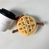 Jucărie de pluș Waffle cu ochi de fasole - Ornament calmant pentru birou și cadou pentru fete și cele mai bune prietene