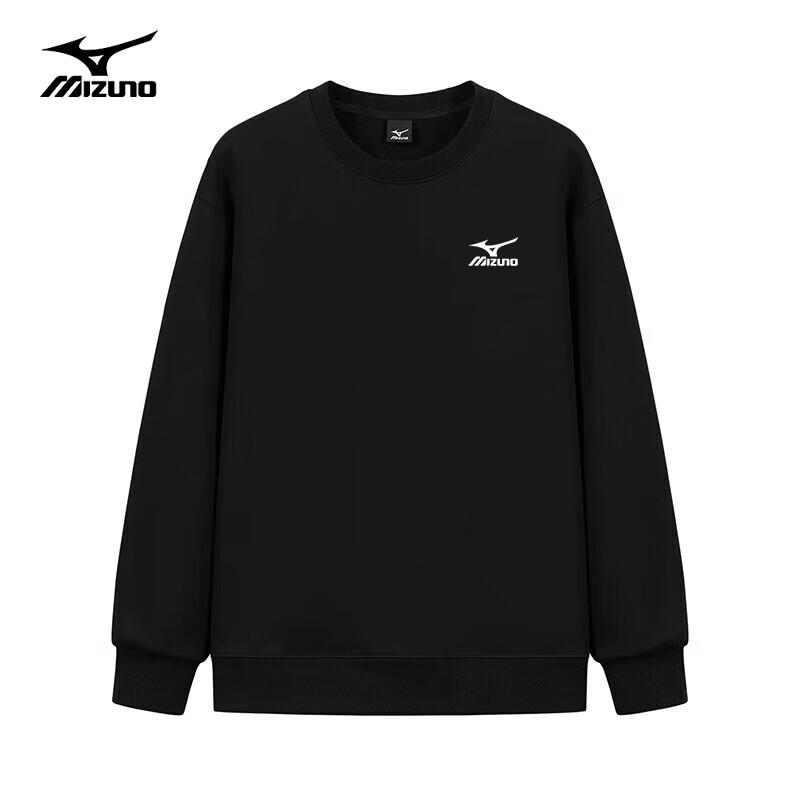 Mizuno Unisex Fleece-Lined Loose Fit Pullover Sweatshirt