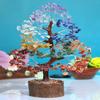 7 Chakra Albero della vita Cristalli curativi Meditazione Albero artificiale Pietre Chakra Decorazione spirituale Albero della vita Decorazione Pietre e cristalli Filo d'argento