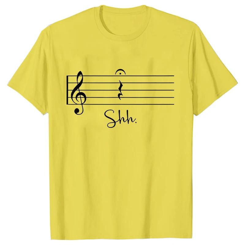Funny Music Notes T Shirts Men Graphic Tops Streetwear Short Sleeve Tees Oversized Harajuku Teacher Gift T-shirt Mens Clothing
