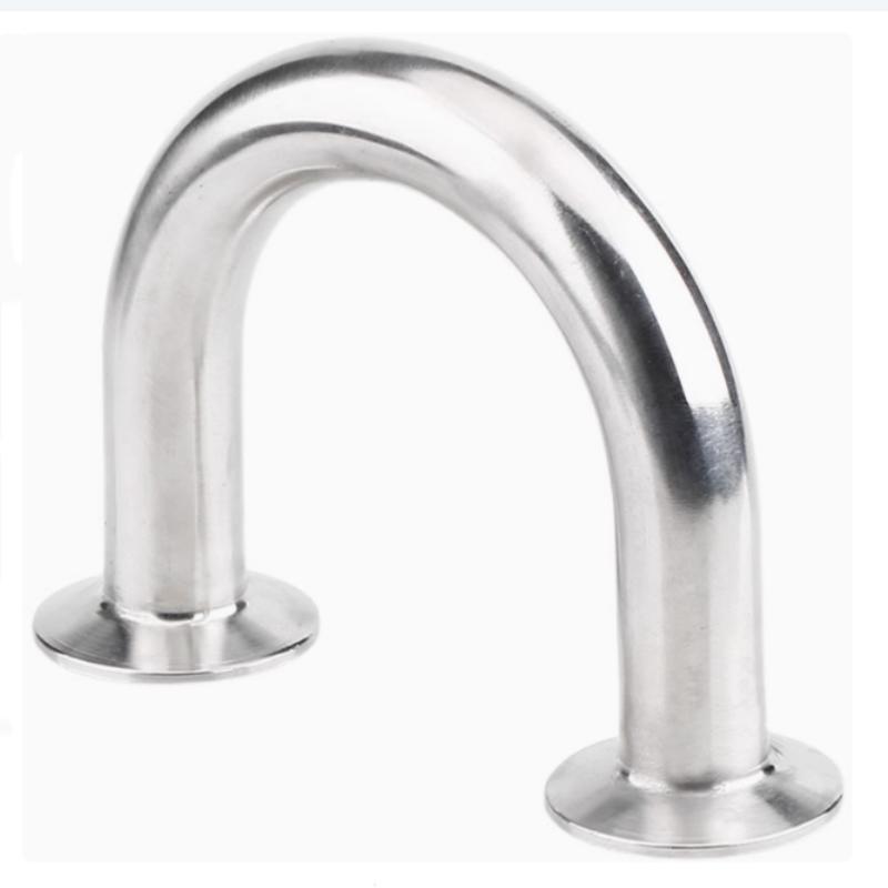3/4" 1” 2” 3“ 19Mm-76Mm OD Sanitary Tri Clamp Ferrule 45/90/180 Degree Elbow Pipe Fitting Stainless Steel 304 Homebrew