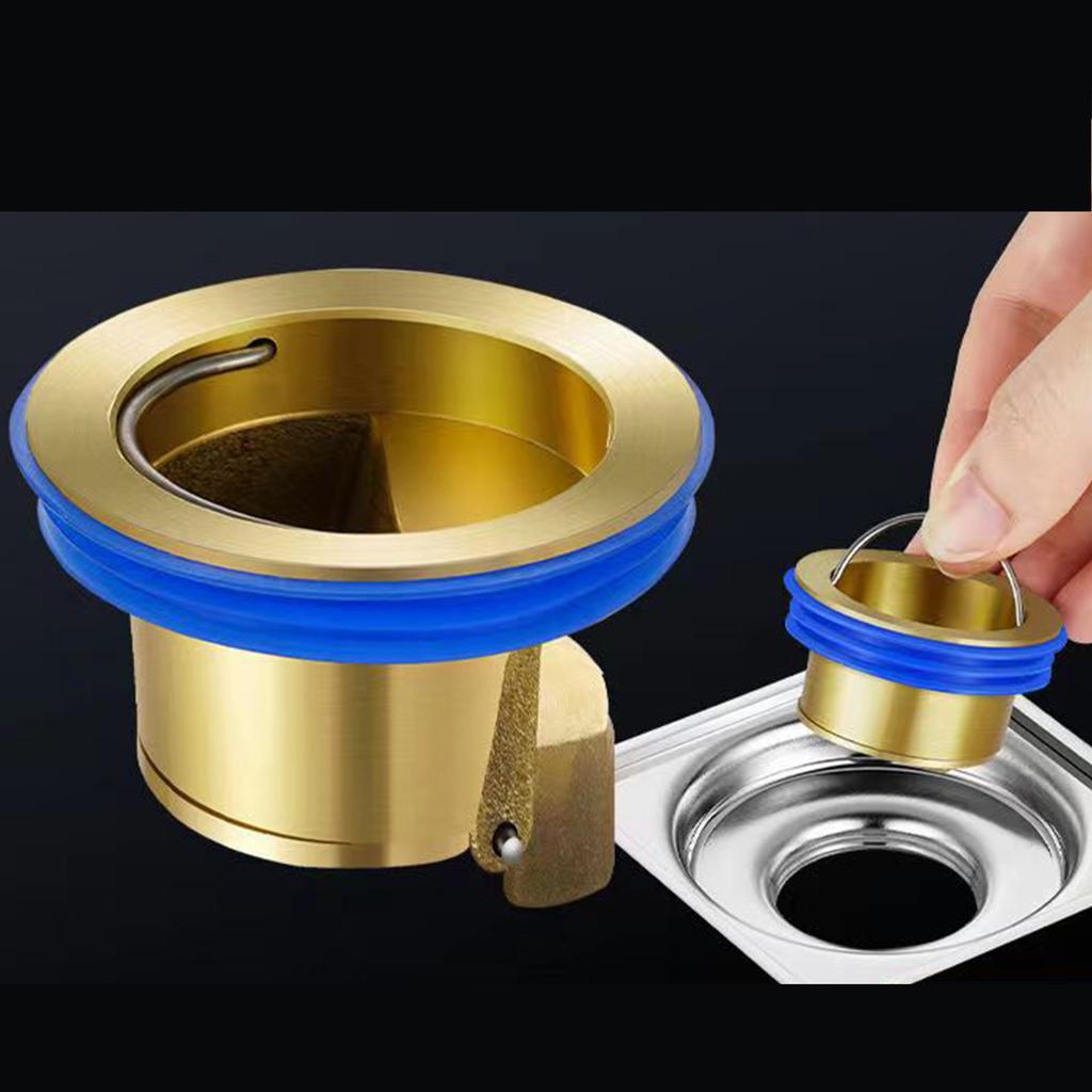 2PCS All Copper Floor Drain Core Floor Drain Odor Prevention Cores Straight Row Odor Prevention Drain Core Self Sealing