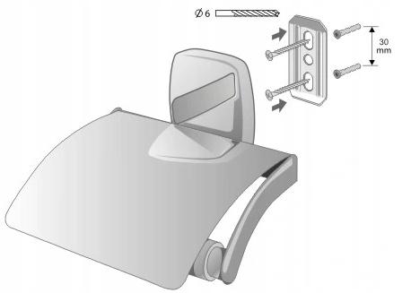 Oregon Silver Flap Toilet Paper Holder