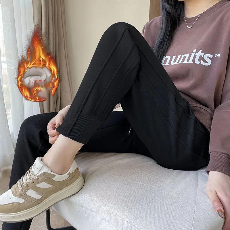Autumn Winter Sweatpants Women High Waist Loose Harun Trousers Radish Casual Straight Pants Female