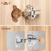 Stainless Steel Cabinet Door Hinge Repair Plate - Fixes and Installs Hinges On Furniture.