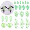 20-200pcs/lot Transparent Green Leaves Beads Loose Acrylic Charms Beads For DIY Pendant Earrings Necklace Jewelry Accessories