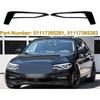 2 Stück Nebelscheinwerfer-Zierleiste fErsetzt Teilenummer 51117385281 51117385282 Wetterbeständig Upgrade Auto-Look