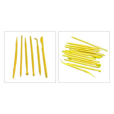 Tools Plastic Pottery Clay Sculpting Cook Decorating Supplies Double-Head for Adults Kids Beginners 6/14Pcs