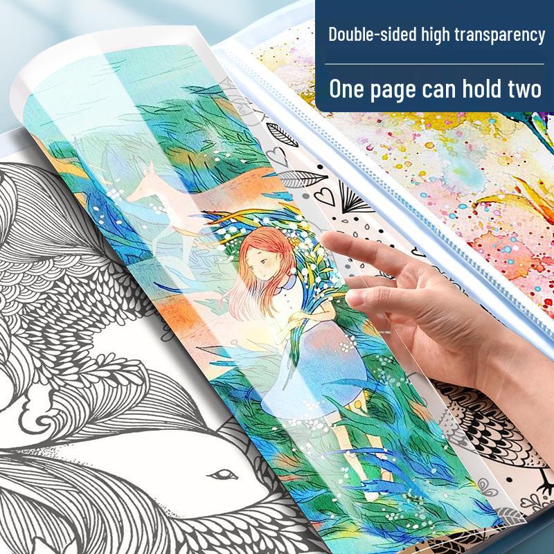 A3 Children's Art Portfolio: 8K Volume for Paintings, Certificates & Drawings