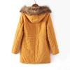 Manteau long à capuche en laine d'agneau style coréen grande taille pour femme - Hiver 2023