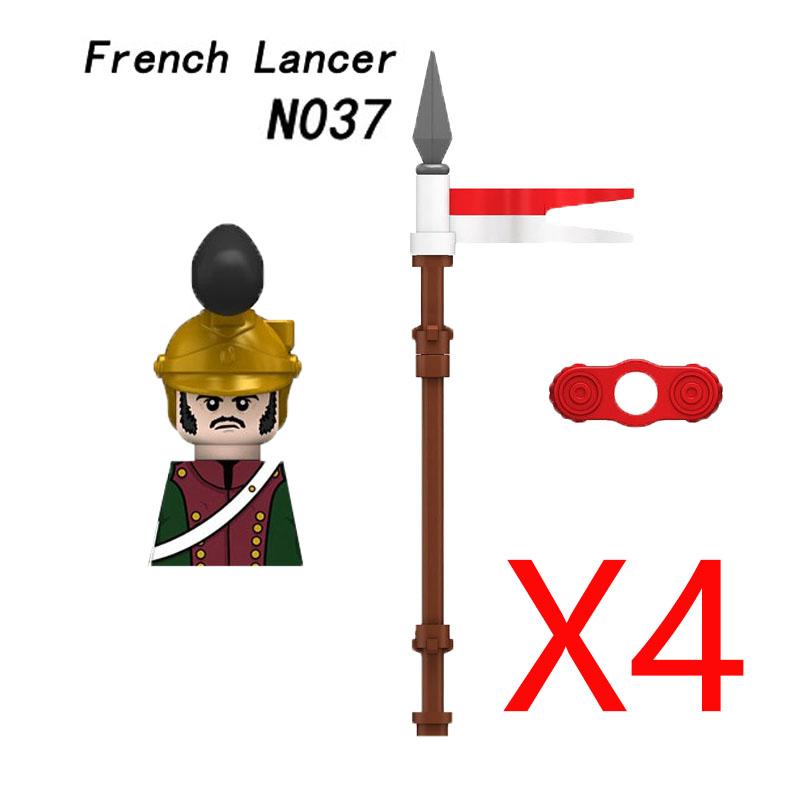 Military Medieval Building Blocks Napoleonic Wars Castle Knight Soldier Figures Weapons Guns British French Army Infantry MOC