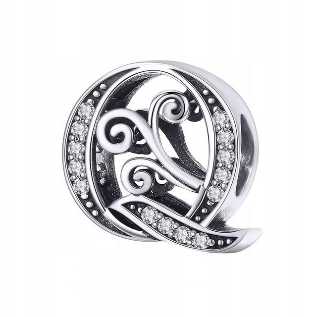 Charms Letter Q Bead Pr 925 Pendant Letter Zircons