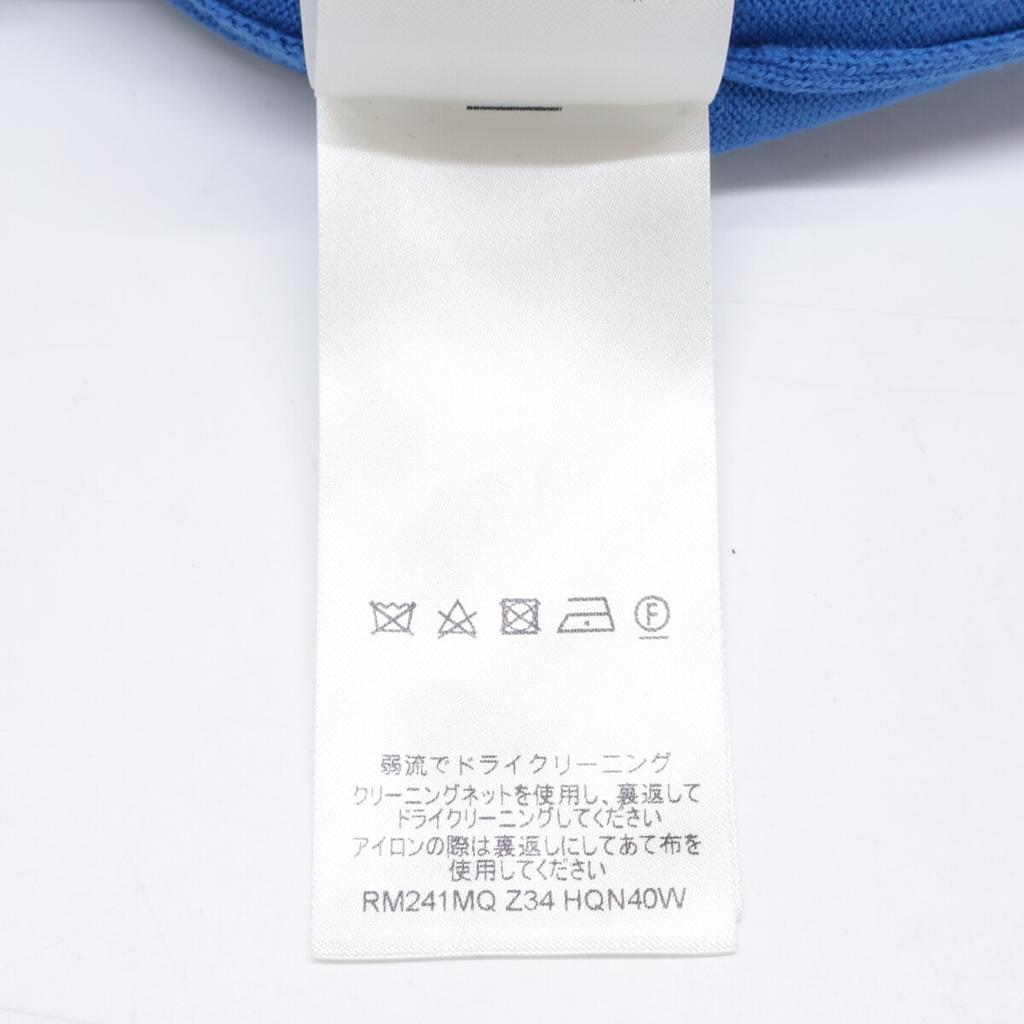 LOUIS VUITTON [Domestic Regular/24Stainless Steel] RM241MQ Z34 HQN40W Cotton Sleeve Monogram Knit Sweater tops M blueUsed