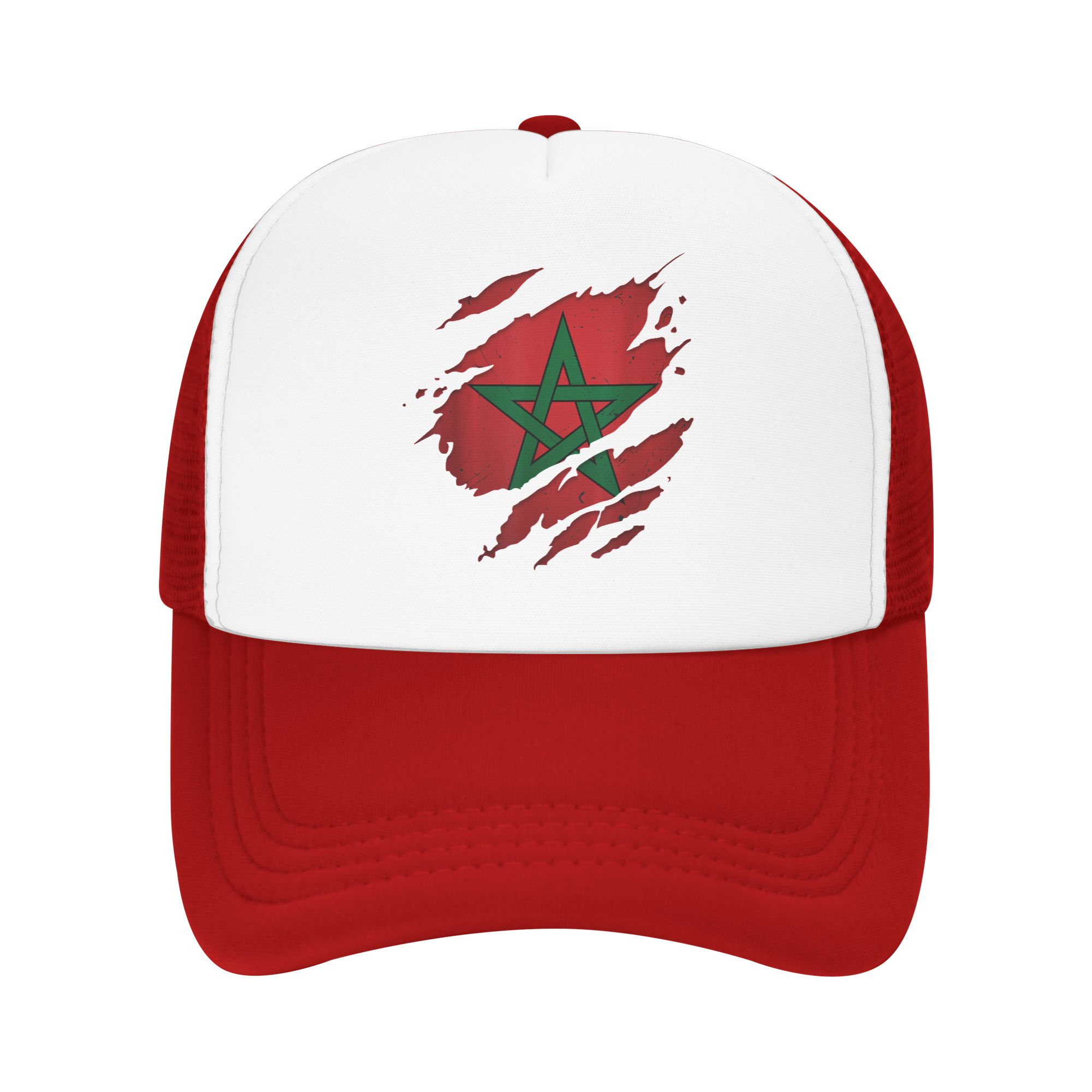Morocco Flag Moroccan Mesh Baseball Caps Unisex Sport Sun Caps Hats Breathable Summer Trucker Caps One Size