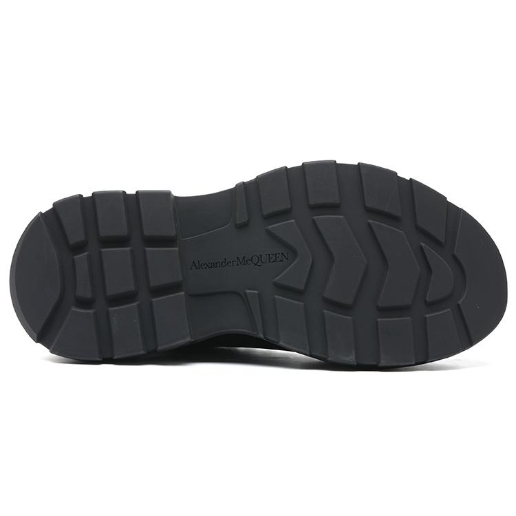 Alexander Mcqueen Chaussures à Lacets 'Black White' avec Semelle Graffiti Slick 711108WIAT61070
